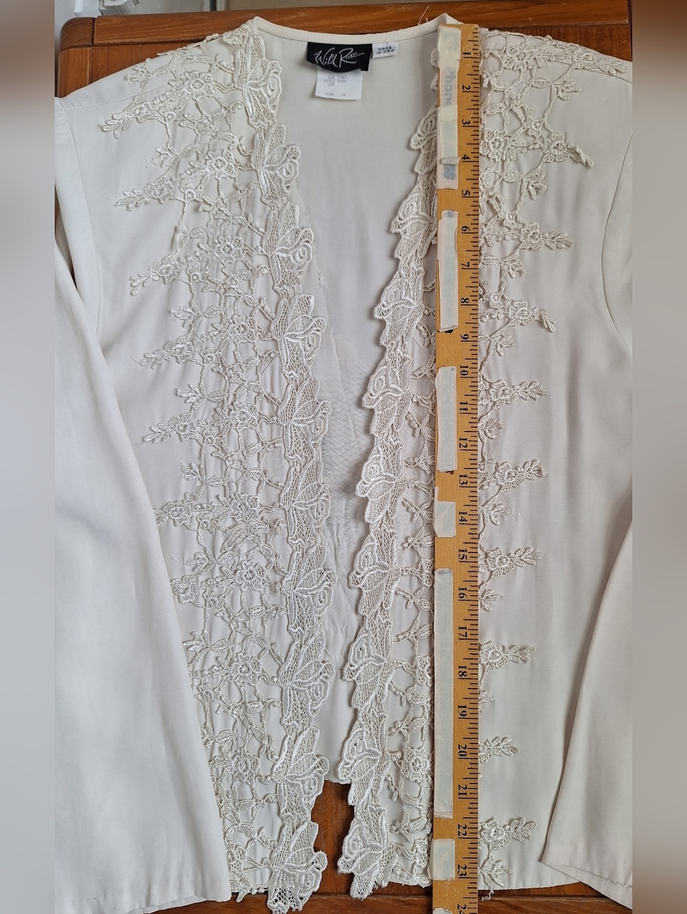 Wild Rose Lace Garden Maxi Dress 2 Piece Mother of Bride Formal Vintage M/L - Picture 9 of 15